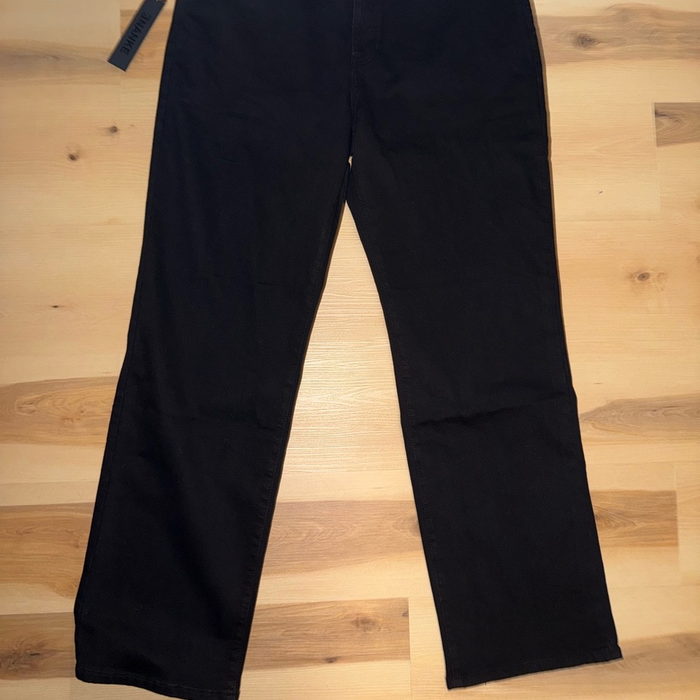 Ananke Black Straight-Leg Pants